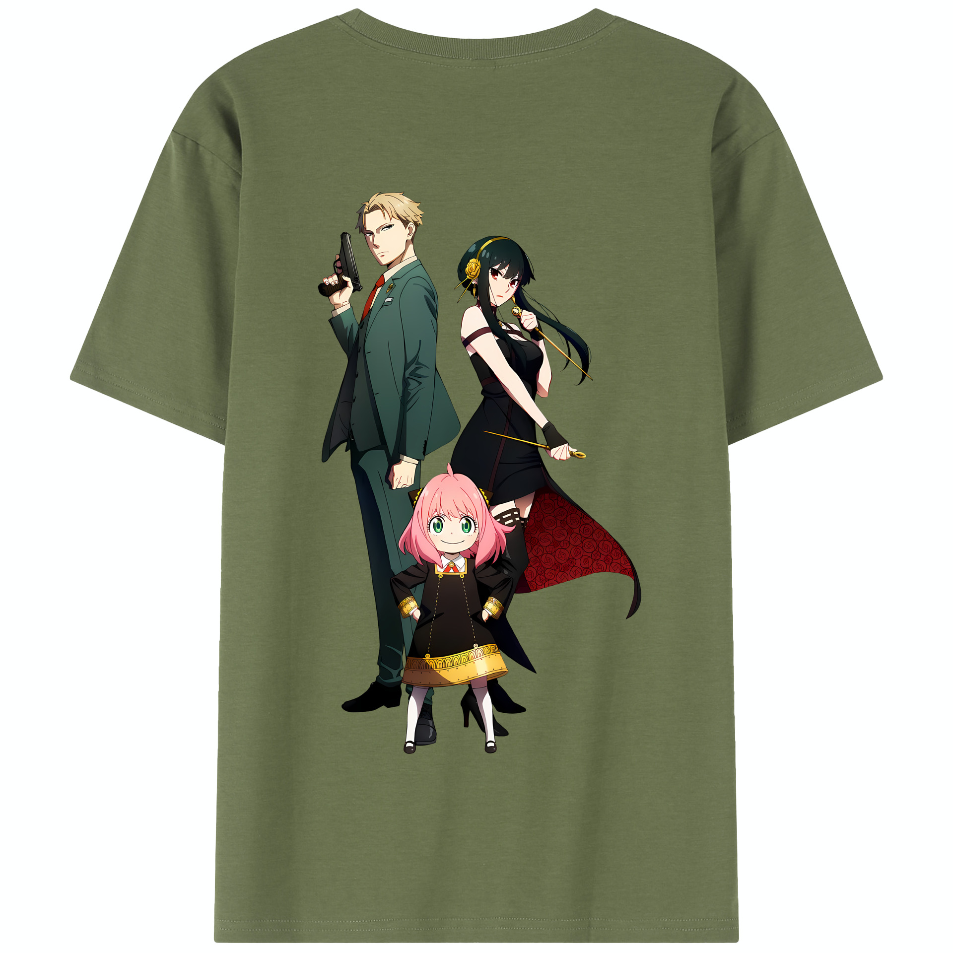（画像用） SPY×FAMILY间谍家家酒 綿100％半袖Tシャツ（背面プリント）